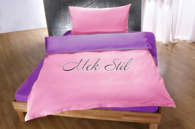 Детска колекция  Детско спално бельо Двулицево спално бельо за единично легло - лилаво и розово